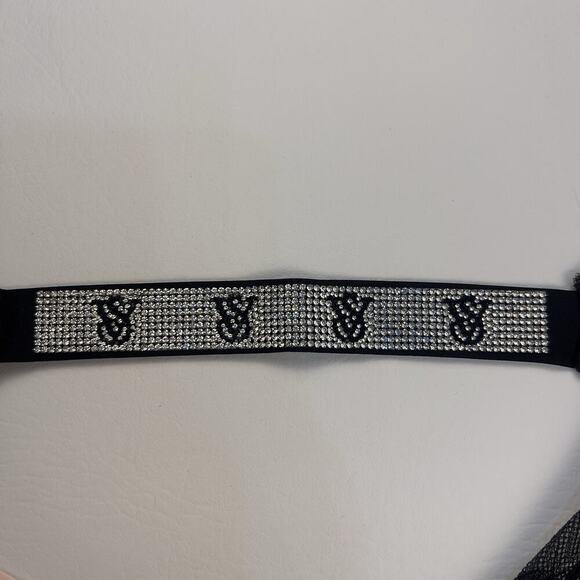 2 Victoria's Secret Very Sexy Rhinestone Shine Logo Thong String Panties S.XL - Picture 6 of 12